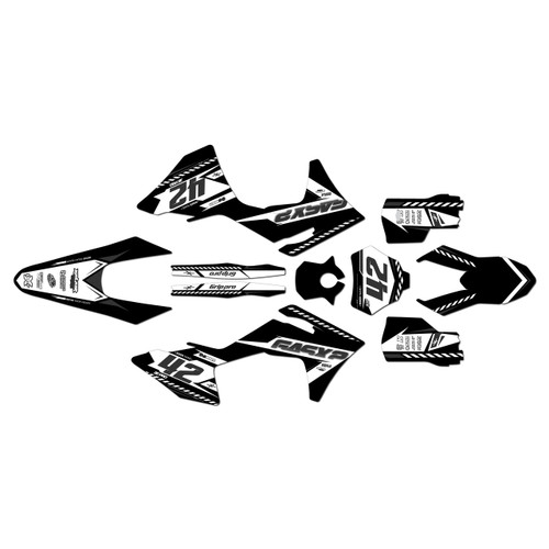 GasGas MC125 MC250 MC300 MC250F MC350F MC450F graphics kit 2024-2027 lethal series white