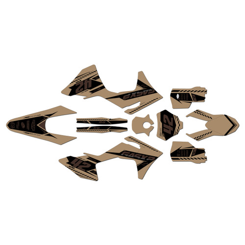 GasGas MC125 MC250 MC300 MC250F MC350F MC450F graphics kit 2024-2027 lethal series tan