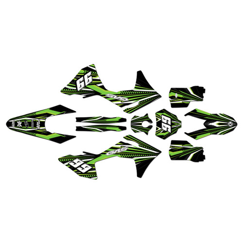 GasGas MC125 MC250 MC300 MC250F MC350F MC450F graphics kit 2024-2027 prime series green