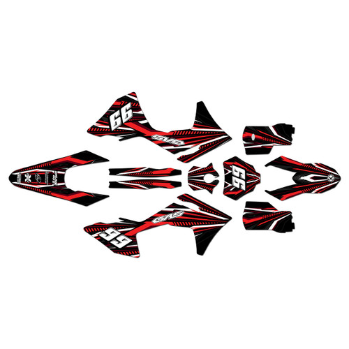 GasGas MC125 MC250 MC300 MC250F MC350F MC450F graphics kit 2024-2027 prime series red