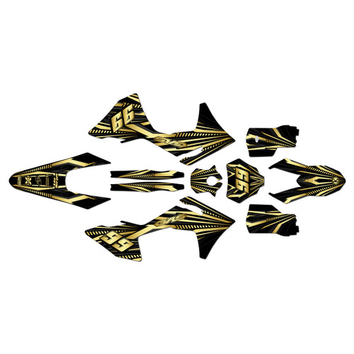 GasGas MC125 MC250 MC300 MC250F MC350F MC450F graphics kit 2024-2027 prime series gold