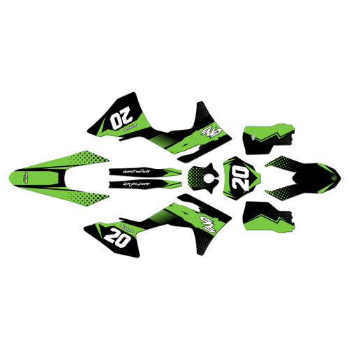 GasGas MC125 MC250 MC300 MC250F MC350F MC450F graphics kit 2024-2027 spear series green