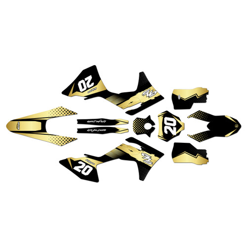 GasGas MC125 MC250 MC300 MC250F MC350F MC450F graphics kit 2024-2027 spear series gold