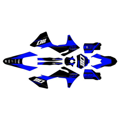 GasGas MC125 MC250 MC300 MC250F MC350F MC450F graphics kit 2024-2027 toulouse series blue