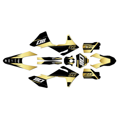 GasGas MC125 MC250 MC300 MC250F MC350F MC450F graphics kit 2024-2027 toulouse series gold