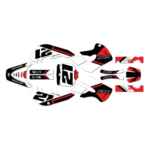 Graphics Kit for Kawasaki KLX110 (2002-2009) Enigma Series