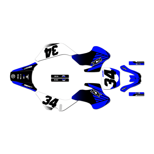 Graphics Kit for Kawasaki KDX50 (2006-2023) Oem Series