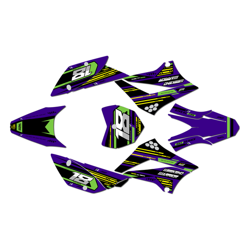 Graphics Kit for Kawasaki KLX110 (2010-2024) Warrior Series