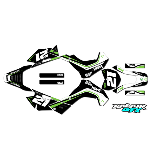 Graphics Kit for Kawasaki KLX140 (2008-2018) Flow Series