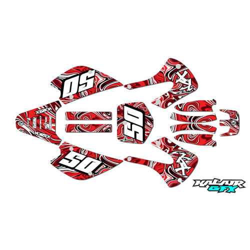 Graphics Kit for Kawasaki KX85 (2001-2013) Snagged Series