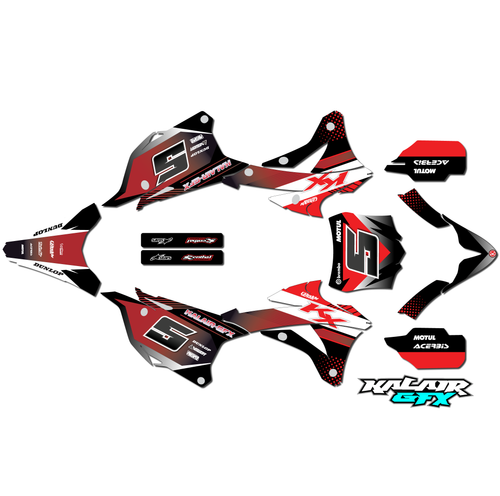 Graphics Kit for Kawasaki KX100 (2014-2021) Turbo Series