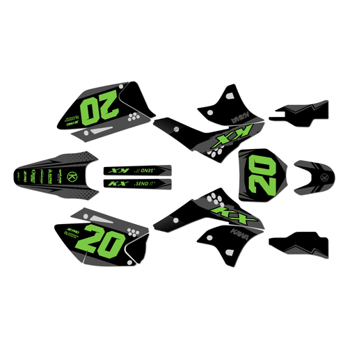 Graphics Kit for Kawasaki KX250F (2006-2008) Spear Series