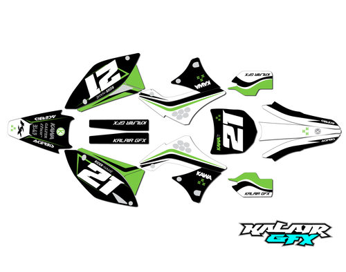 Graphics Kit for Kawasaki KX450F (2009-2011) Flow Series