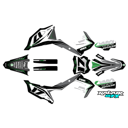 Graphics Kit for Kawasaki KX250F (2021-2023) Stellar Series