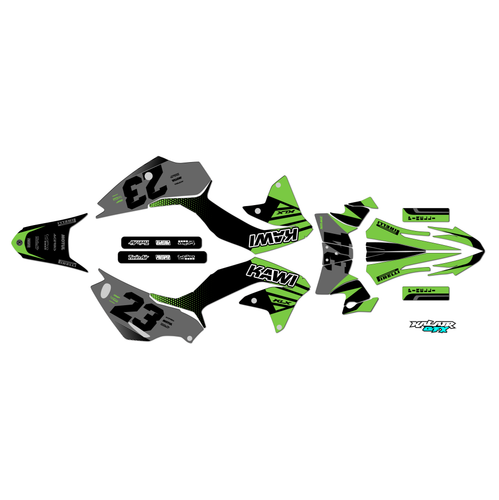 Graphics Kit for Kawasaki KLX230 (2020-2023) Oem Series