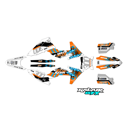 Graphics Kit for KTM MX 2-stroke 125 SX (2023) Surfs-up Series