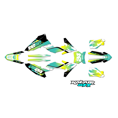 Graphics Kit for KTM Enduro 2-stroke 250 XC (2023) Jaw-breaker Series