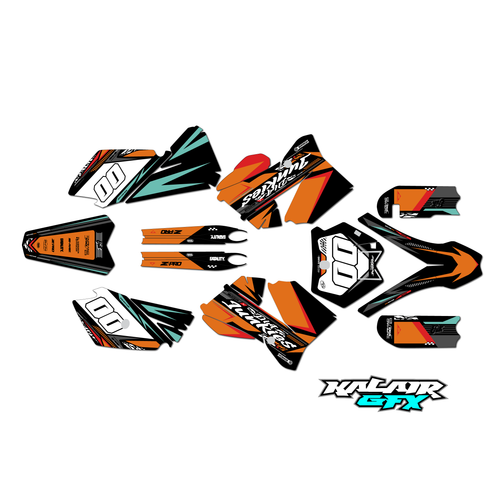 Graphics Kit for KTM Motocross 2-stroke 85 SX 85SX (2006-2012) Rugged Series