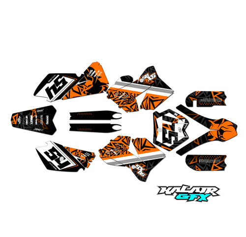 Graphics Kit for KTM Motocross 2-stroke 105SX (2006-2012) Cyrus Series