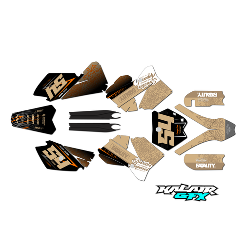 Graphics Kit for KTM Motocross 2-stroke 105SX (2006-2012) Fatality Series