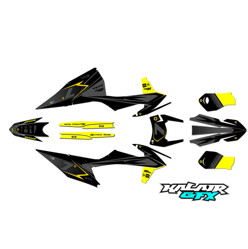 Graphics Kit for KTM Enduro 4-stroke 450 EXC-F (2020-2023) Bolt Series