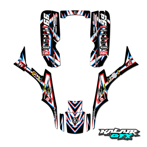 Graphics Kit for Honda TRX300EX (1993-2006) Vision Series