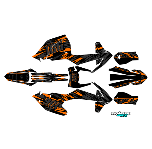 Graphics Kit for KTM Enduro 4-stroke 500 EXC-F (2017-2019) Twitch Series