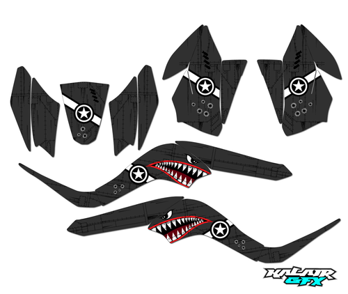 Graphics Kit for Kawasaki KFX50 (2007-2022) Predator Series