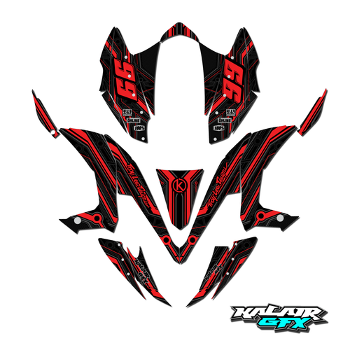 Graphics Kit for Kawasaki KFX450R (2008-2014) Electron Series