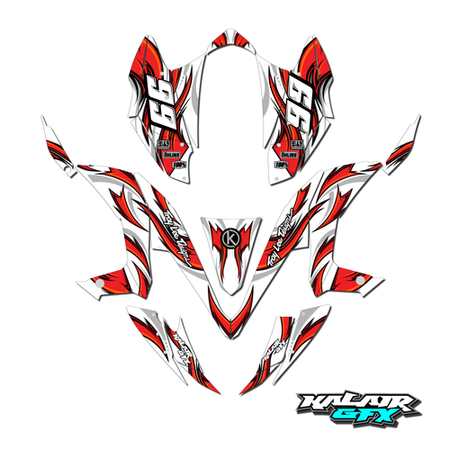 Graphics Kit for Kawasaki KFX450R (2008-2014) Swift Series