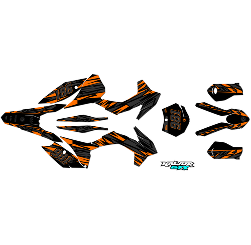 Graphics Kit for KTM Motocross MX 2-stroke 125SX (2015) Twitch Series