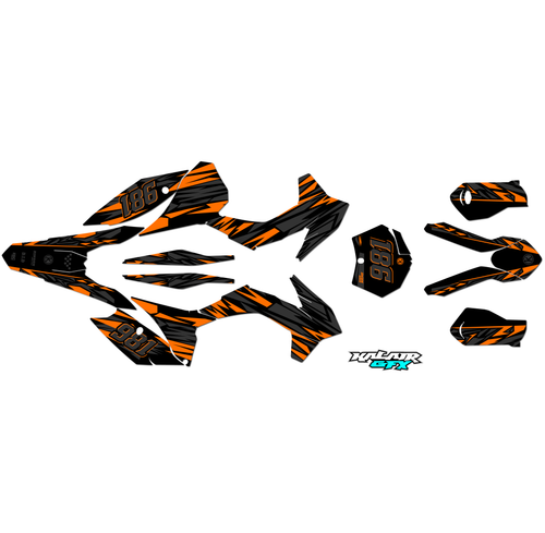 Graphics Kit for KTM Motocross MX 4-stroke 250SX-F (2015) Twitch Series