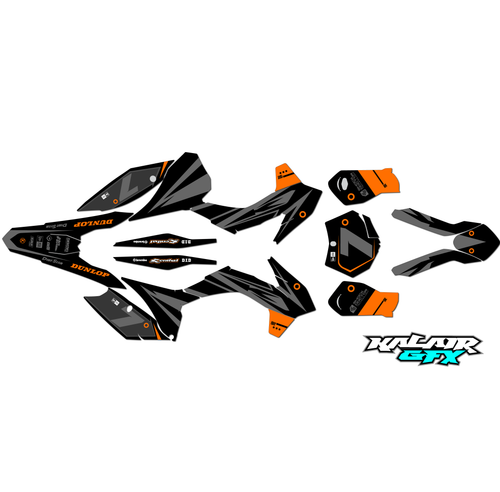 Graphics Kit for KTM Motocross MX 4-stroke 350SX-F (2015) Bold Series