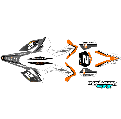 Graphics Kit for KTM Motocross MX 4-stroke 450SX-F (2015) Razor Series