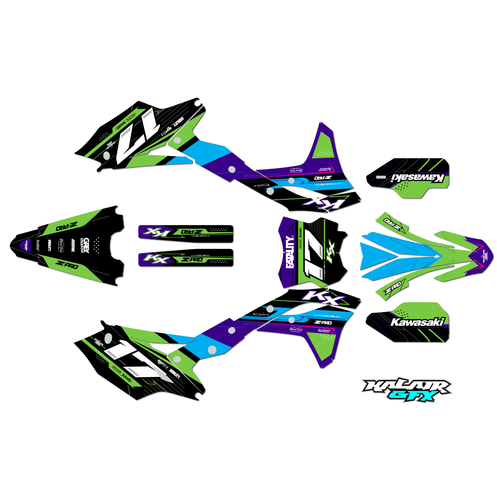 Graphics Kit for Kawasaki KX250F (2017-2020) Axis Series