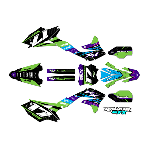 Graphics Kit for Kawasaki KX450F (2016-2018) Axis Series