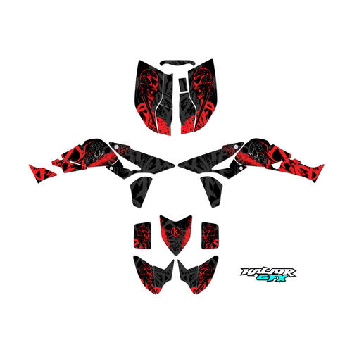 Graphics Kit for Honda TRX 450R (2004-2005) Revolt Series