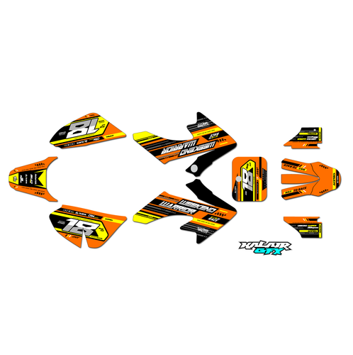 Graphics Kit for Honda CRF50 (2004-2012) Warrior Series