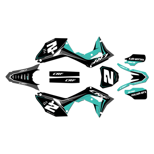 Graphics Kit for Honda CRF250R (2018-2021) Lightning Series