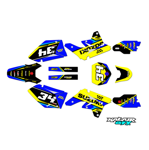 Graphics Kit for Suzuki RMZ250 (2007-2009) Icon Series