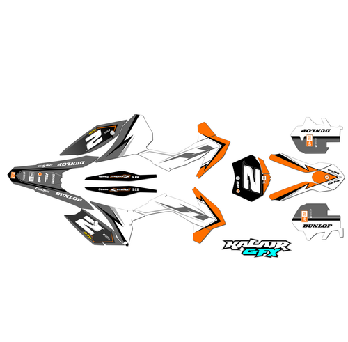 Graphics Kit for KTM MOTOCROSS MX 2-STROKE 150 XC (2013-2014) Razor Series