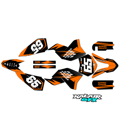 Graphics Kit for KTM 50SX (2012-2015) Bold Series