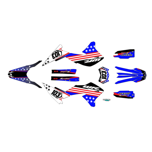 Graphics Kit for Yamaha WR250R (2008-2021) Usa Series