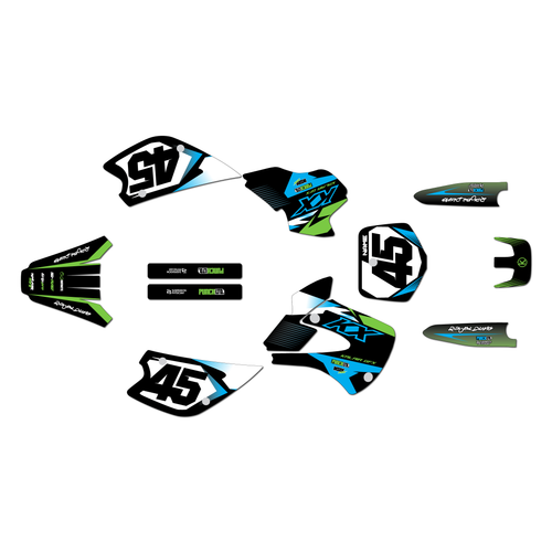 Graphics Kit for Kawasaki KX 80 (1998-2004) Division Series