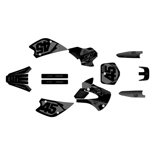 Graphics Kit for Kawasaki KX 80 (1998-2004) Division Series
