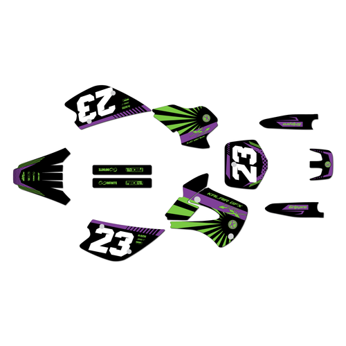 Graphics Kit for Kawasaki KX 80 (1998-2004) Fh Series