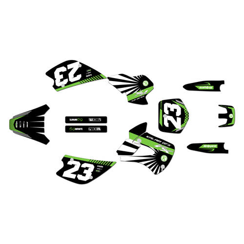 Graphics Kit for Kawasaki KX 80 (1998-2004) Fh Series