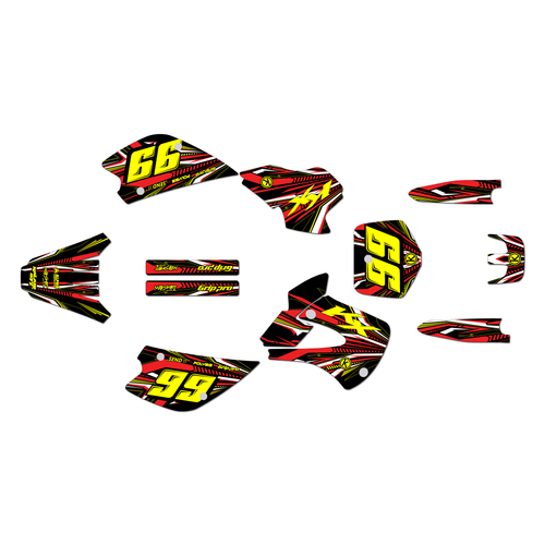 Graphics Kit for Kawasaki KX 80 (1998-2004) Prime Series