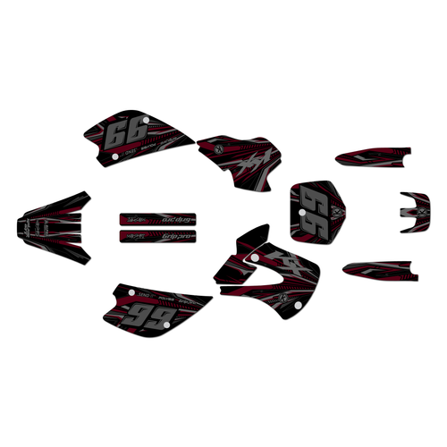 Graphics Kit for Kawasaki KX 80 (1998-2004) Prime Series