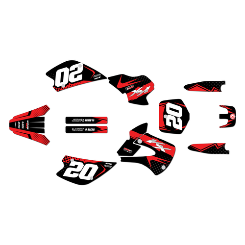 Graphics Kit for Kawasaki KX 80 (1998-2004) Spear Series